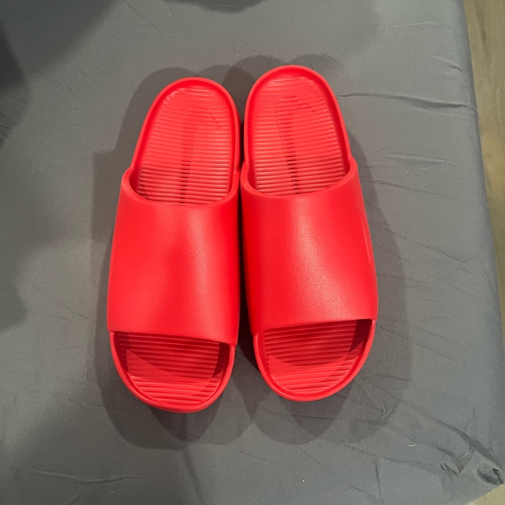 Nike Bold Red Slide Sandals